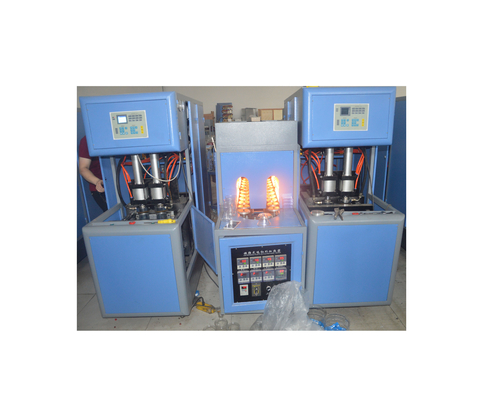 Máquina de sopro de garrafas de água mineral semiautomática de duas cavidades