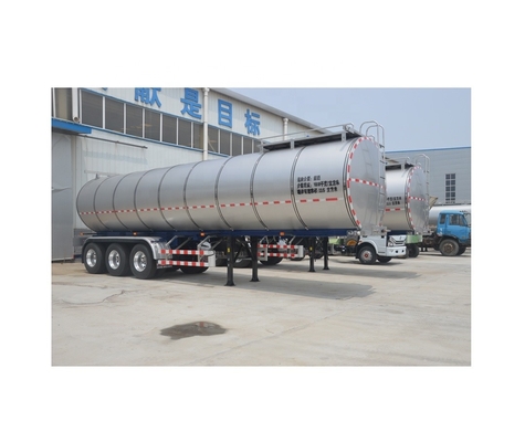 Transporte de leite com camião de aço inoxidável de volume