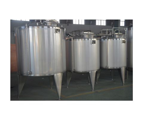 1050*1050*1850mm Tanque de armazenamento asséptico de leite de aço inoxidável para conservação de leite
