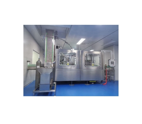 Material de embalagem de plástico Máquina de enchimento de garrafas de cerveja três em um com 3000BPH
