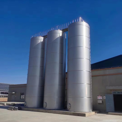 Silos de leite de 10 a 100 t, feitos de matérias-primas SS316l e leite de cabra, matéria-prima para fábricas de leite