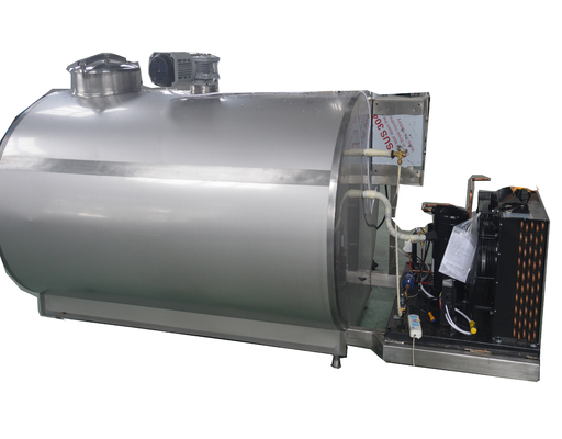 Tanque de refrigeração de leite de capacidade de 4000-5000L Equipado com compressor Copeland