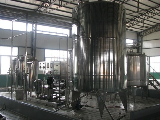 Linha automática de processamento de iogurte orgânico completo Pasteurizante Congelante Homogeneizante