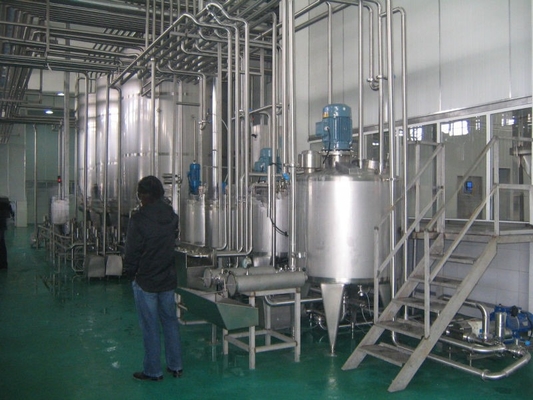 Instalação de engarrafamento de iogurte grego de 1000L/H totalmente automática para linha de produção de bebidas alimentares