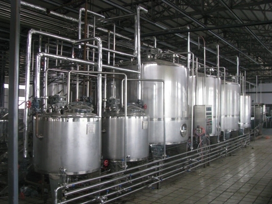 Linha de produção de iogurte mexido 500L/H para processamento de leite líquido fresco