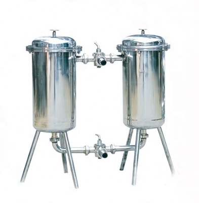 Após-serviço Manutenção em campo Filtro duplex de leite de aço inoxidável para bebidas alimentares