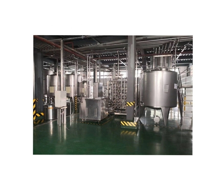 Linha de produção de iogurte mexido 500L/H para processamento de leite líquido fresco