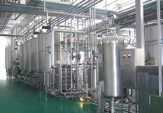 Instalação de processamento de leite pasteurizado chave na mão com tensão personalizada e design variável