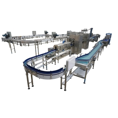 Instalação de engarrafamento de água espumante 6000b/h totalmente automática para produção rápida e fácil