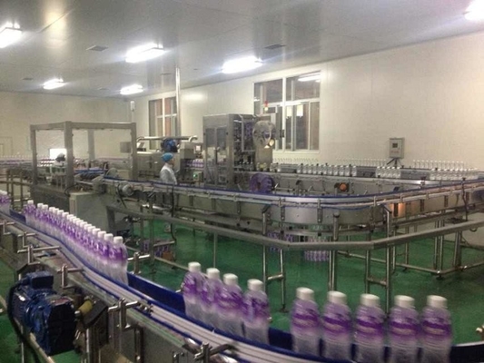 Instalação de engarrafamento de água espumante 6000b/h totalmente automática para produção rápida e fácil