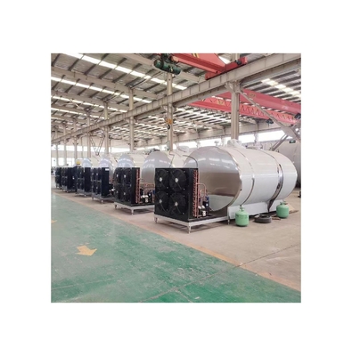 Tanque de refrigeração de leite de aço inoxidável para linha de processamento de laticínios