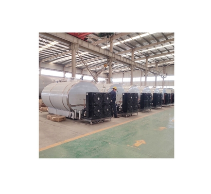 Tanque de refrigeração de leite de aço inoxidável para linha de processamento de laticínios