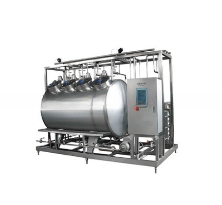 Sistema de limpeza CIP durável para linha de processamento de leite 0,6-0,8 Mpa Pressão de entrada de ar comprimido