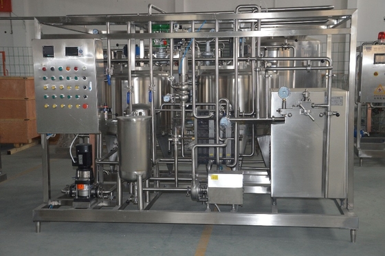 Linha de produção de sorvete em pequena escala de 300L/H para fazendas sem igual e desempenho