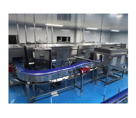 Conveyor de correia personalizado para linha de produção de água em planta de processamento de suco projetado