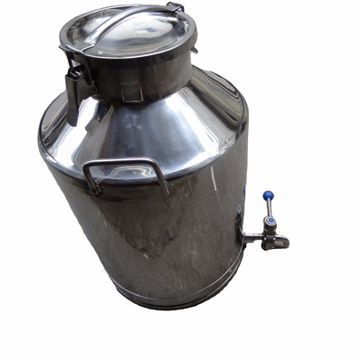 Latas de leite de aço inoxidável de 15 kg com longa vida útil e construção pesada