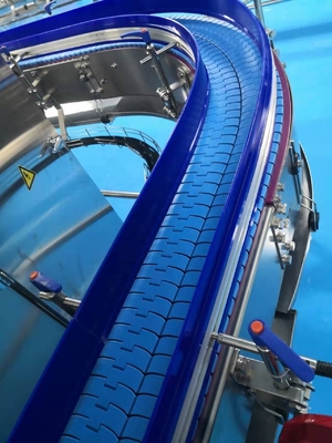 Conveyor de correia personalizado para linha de produção de água em planta de processamento de suco projetado