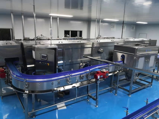 Conveyor de correia personalizado para linha de produção de água em planta de processamento de suco projetado