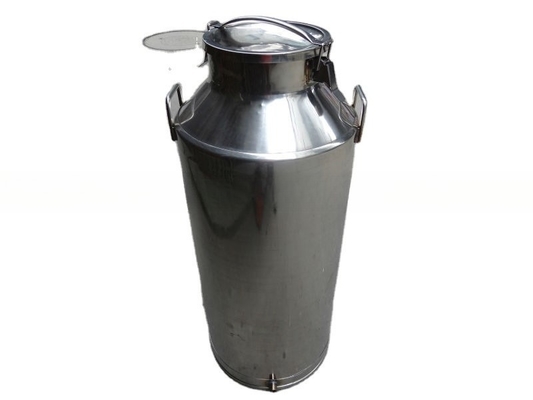 Latas de leite de aço inoxidável de 15 kg com longa vida útil e construção pesada