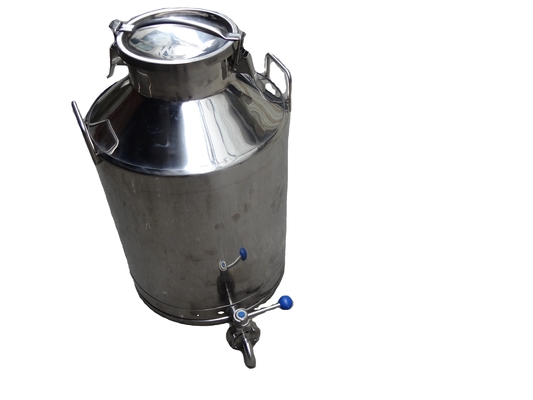 Latas de leite de aço inoxidável de 15 kg com longa vida útil e construção pesada