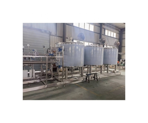Máquina de limpeza de tanques de suco de controle de tela sensível ao toque PLC Sistema CIP para limpeza completa