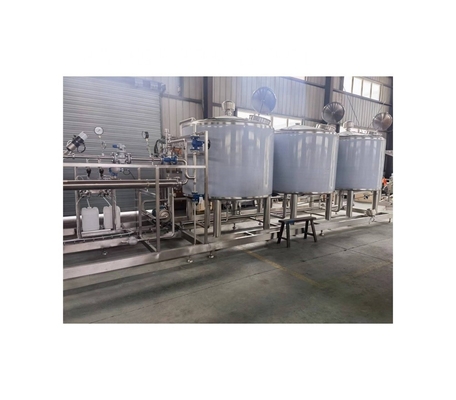Máquina de limpeza de tanques de suco de controle de tela sensível ao toque PLC Sistema CIP para limpeza completa