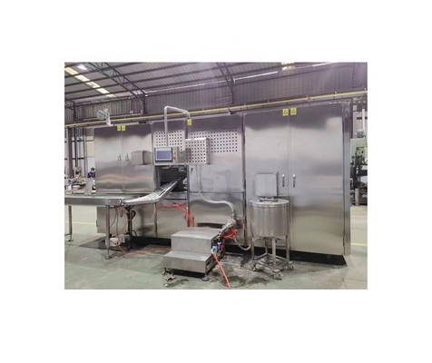 Linha de produção de cone de wafer personalizada Espelho máquina de fabricação de cone de sorvete polido