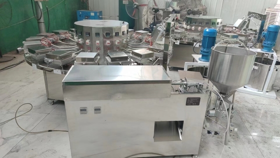 Máquina de fabricação de cone de sorvete Semi Auto 80L para equipamento de linha de produção de padaria
