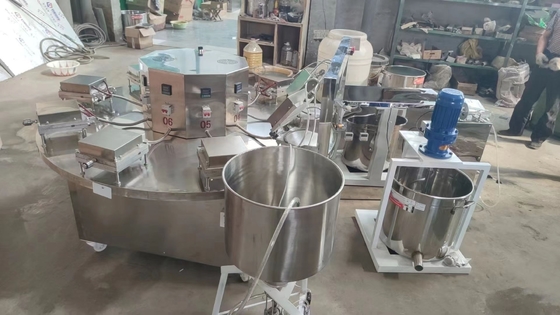 Máquina de fabricação de cone de sorvete Semi Auto 80L para equipamento de linha de produção de padaria