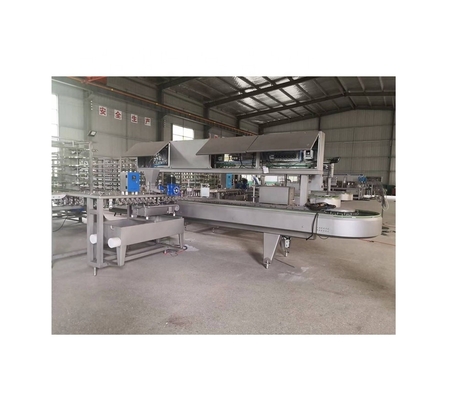 Linha de produção de túneis de endurecimento de extrusão de cones de gelados de nozes com capacidade de 12000pcs/h