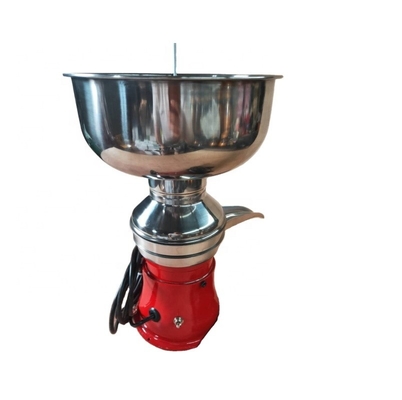 Separador elétrico de creme de leite de pequena escala de 100 L/H com capacidade de 9 kg e recipiente de separação