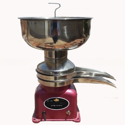 Separador elétrico de creme de leite de pequena escala de 100 L/H com capacidade de 9 kg e recipiente de separação