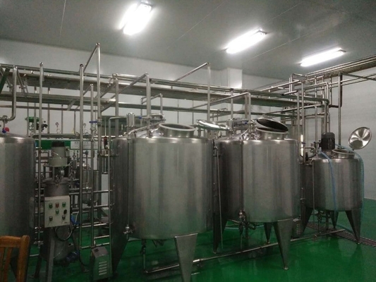 Linha de produção de leite pasteurizado UHT com embalagem asséptica 2000L/H