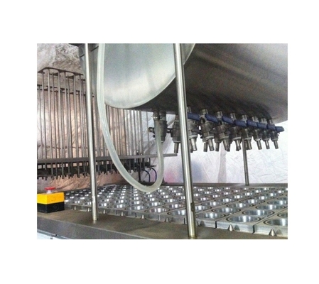 Máquina automática de enchimento e vedação de copos de sorvete de iogurte com accionamento pneumático