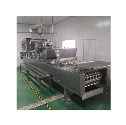 Máquina automática de enchimento e vedação de copos de sorvete de iogurte com accionamento pneumático