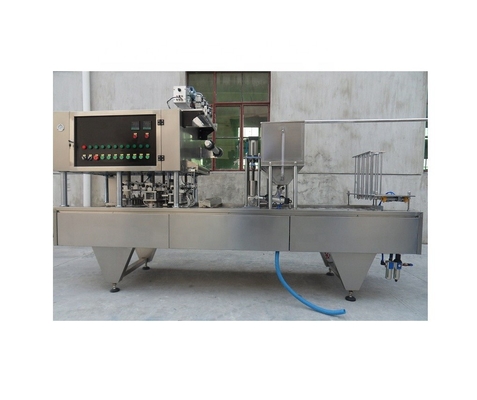 Máquina de preenchimento e vedação de copos de sorvete com consumo máximo de ar de 0,5 m3/min