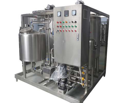 Linha de processamento de leite aromatizado de pequena escala de 200L/H com alta tensão e design compacto