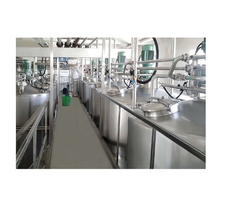 Linha de processamento de leite 2000L UHT A solução perfeita para a produção de leite em larga escala