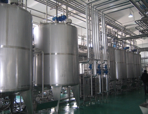 Linha de processamento de leite 2000L UHT A solução perfeita para a produção de leite em larga escala