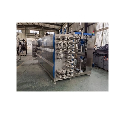 Esterilizador de tubo UHT de novo desenho para pasteurização de leite e suco