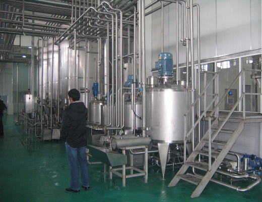 2000-60000kg Baseado no conjunto completo de 1000L da planta de processamento de laticínios para função de bebidas alimentares