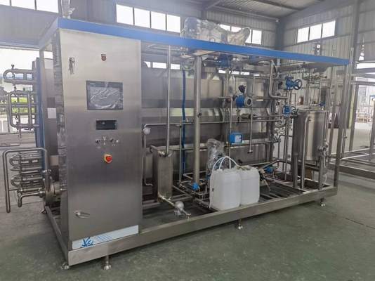 Agricultura PLC 1000L/H a 10000L/H Pequenas partículas Bebidas Esterilizador tubular asséptico Benefício