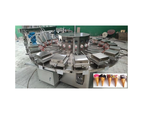 1850*1850*1700 Linha de fabricação personalizada de açúcar Biscoito Sorvete Cone Grande capacidade