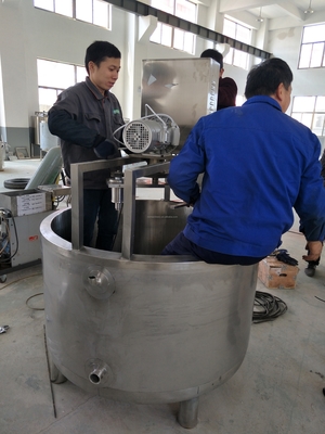 Linha de processamento 500L Queso de forma oval com capacidade de 450 kg