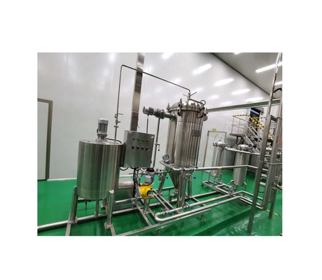 Linha de suco de frutas de velocidade ajustável para produção de bebidas concentradas em tamanho padrão
