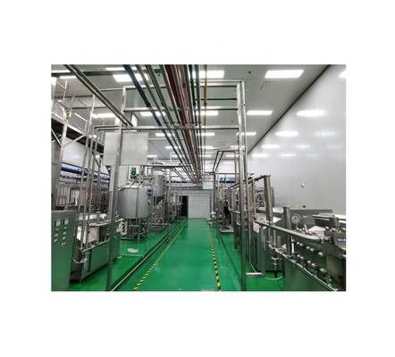 Linha de produção de bebidas quentes de alta precisão acionada a eletricidade para suco de frutas naturais