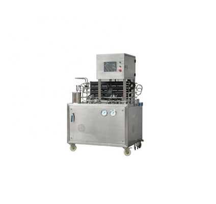 Máquina de esterilização de laboratório Esterilizador UHT para linha de processamento de leite e consumo de 7,5 kW