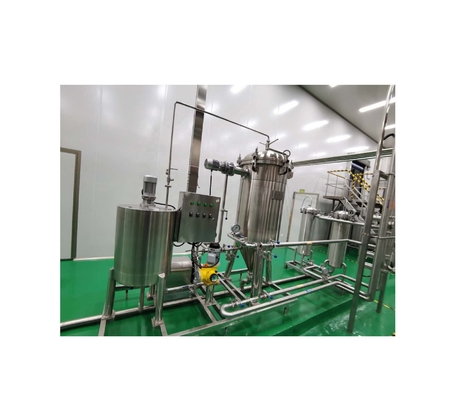 Linha de produção de bebidas quentes de alta precisão acionada a eletricidade para suco de frutas naturais