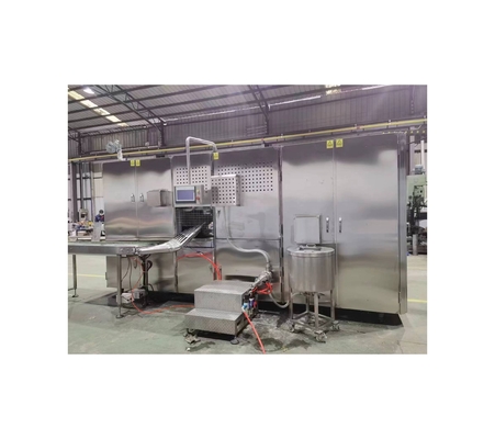 150 kg/h de capacidade Wafer Cone máquina de panificação com tensão e desempenho personalizados