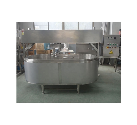 Máquinas de processamento de queijo de tamanho padrão para eficiência de produção de queijo de 500 kg